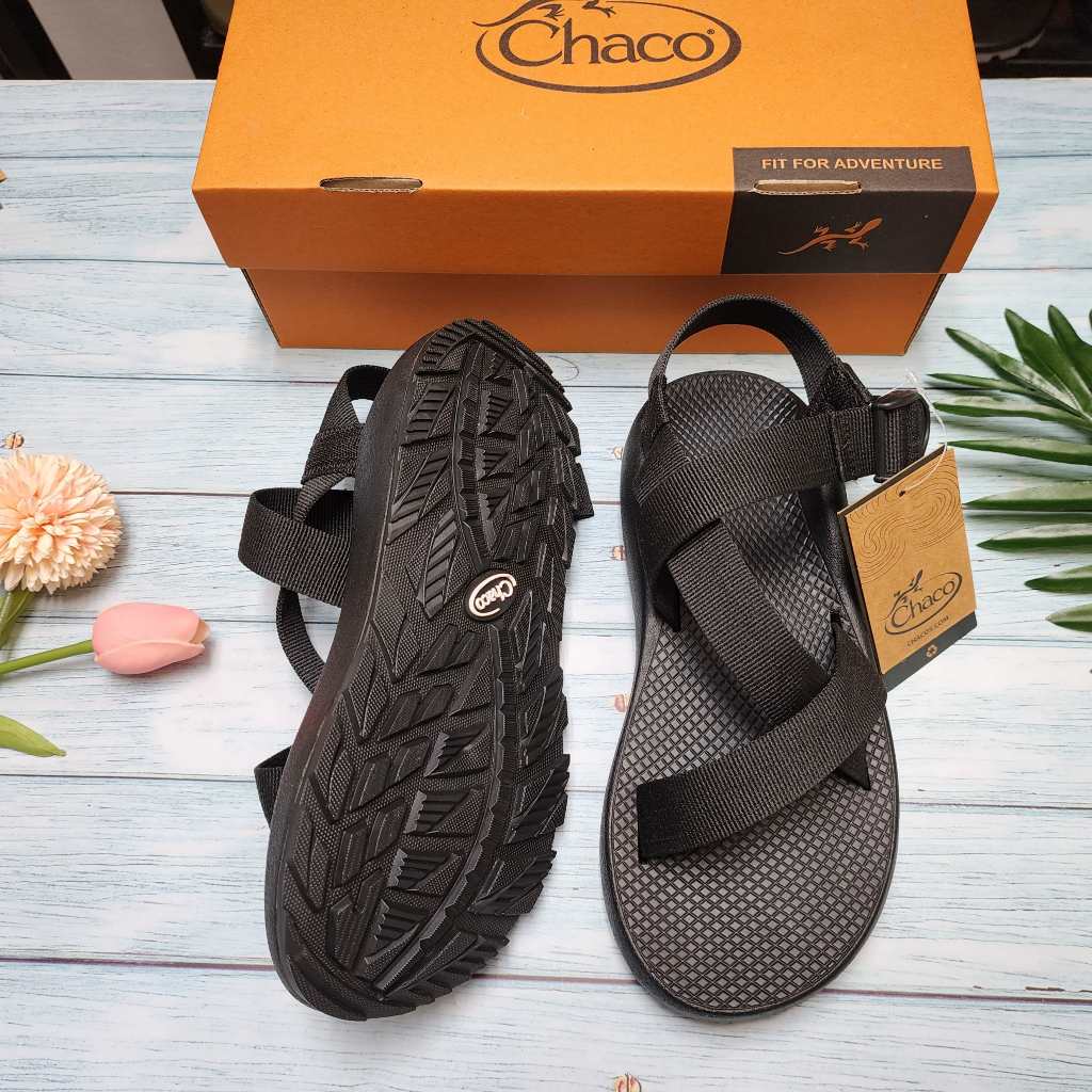 Giày Sandal Nam Chaco Đế Thơm, Dép Chaco Quai Hậu Lịch Lãm Mã Đen Thơm TG22