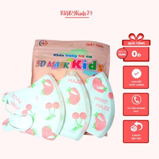 Khẩu trang cho bé trai bé gái combo 50 cái in hình họa tiết dễ thuơng cho bé từ 0-5 tuổi - rubykids79