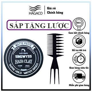 Sáp vuốt tóc nam singwyss clay chính hãng - 100 gram