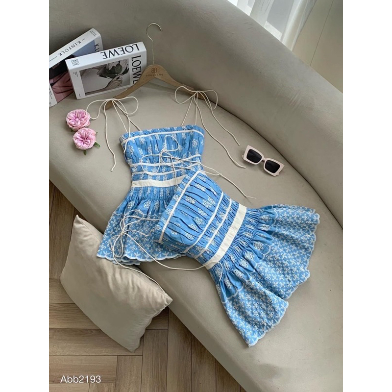 Set áo pelum jean thêu hoa