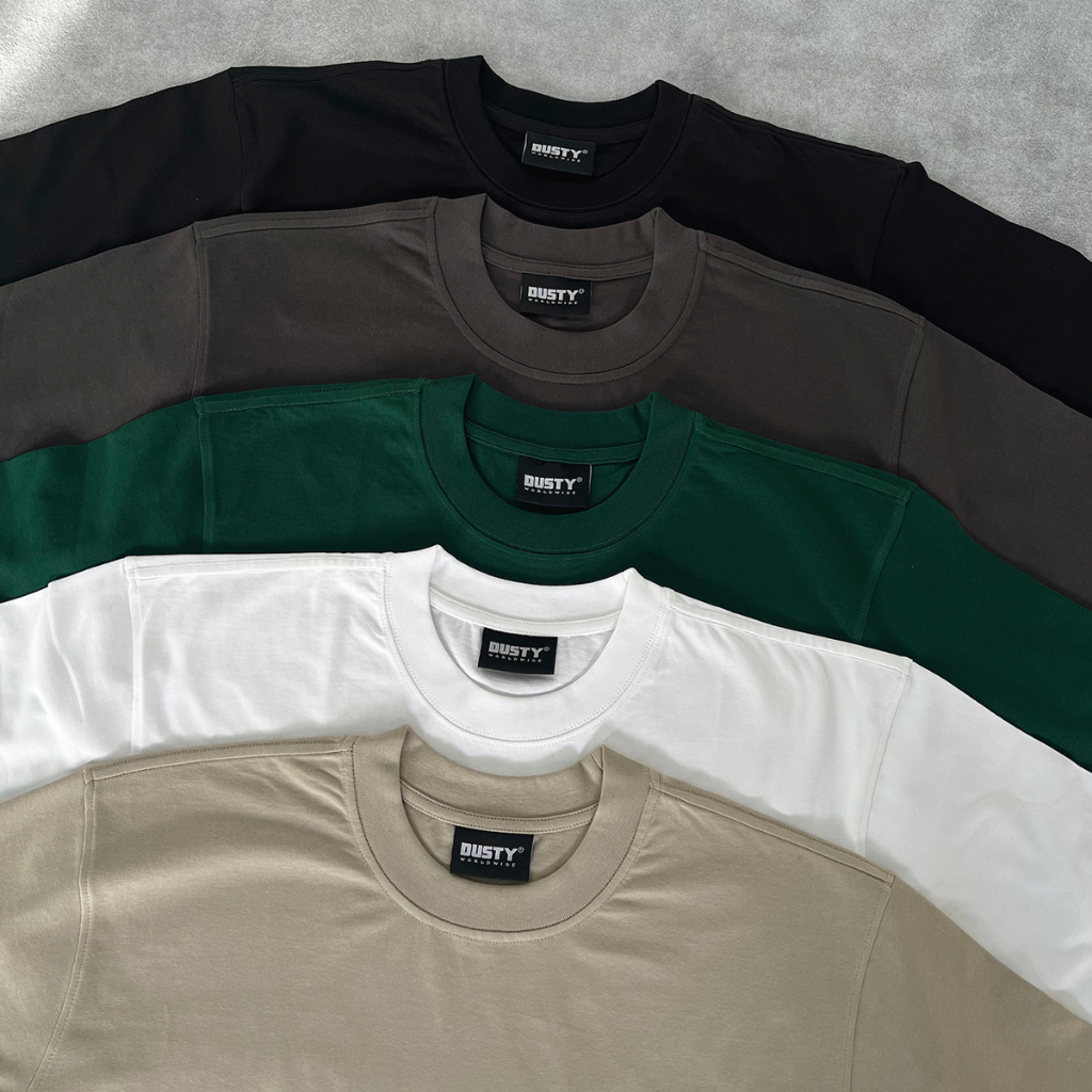 Áo Thun Unisex BLANK Dusty Worldwide 100% Cotton 250gsm Local Brand Chính Hãng