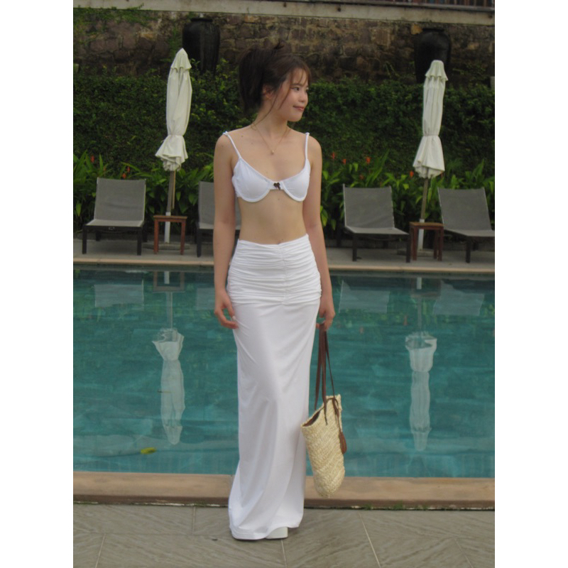 Chân váy dài Belly Long Skirt Tekda