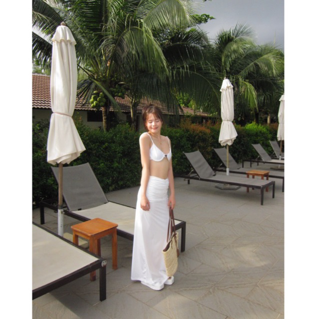 Chân váy dài Belly Long Skirt Tekda