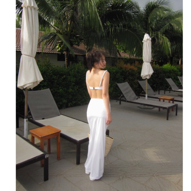 Chân váy dài Belly Long Skirt Tekda