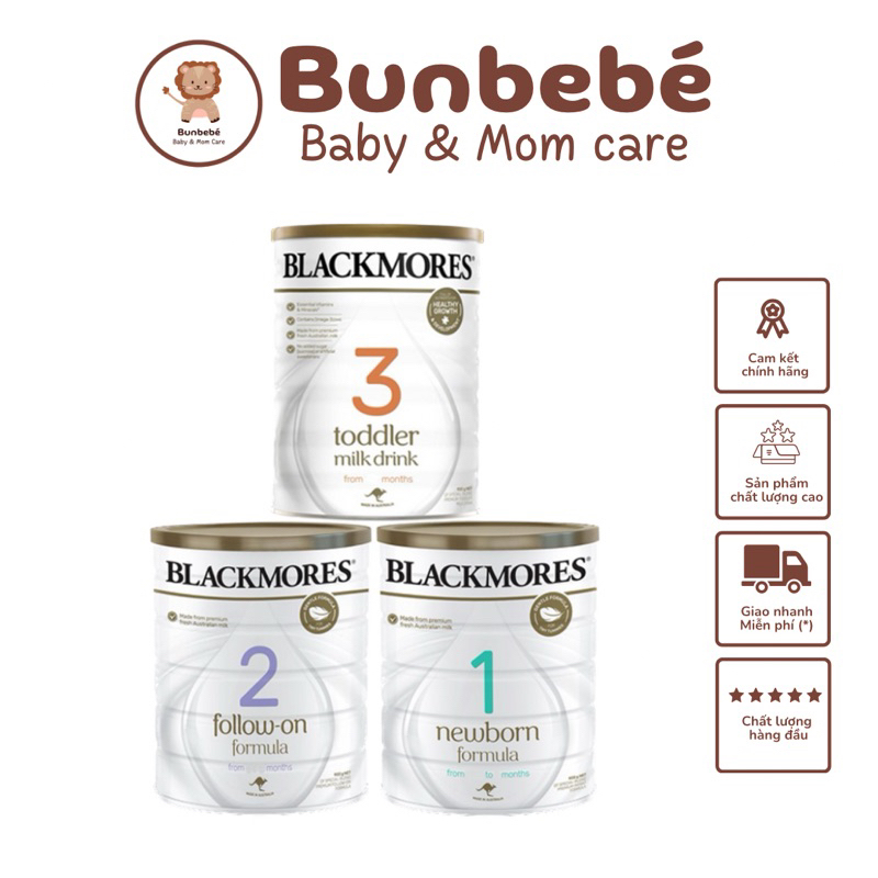 Sữa Blackmores đủ số 1,2,3 hàng air