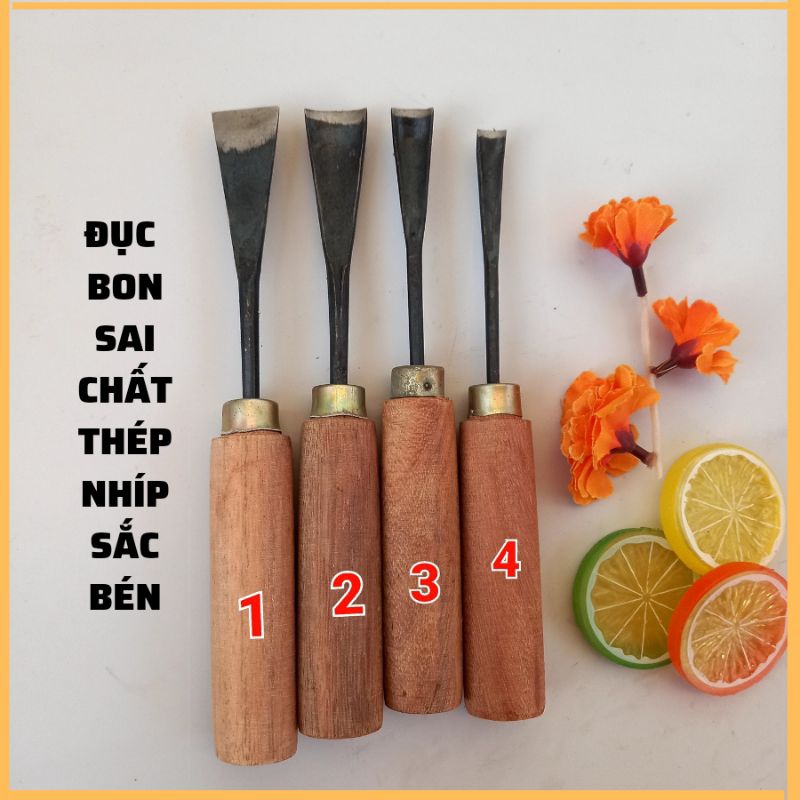 Đục gỗ đục bon sai cây cảnh chất liệu thép nhíp ôtô chuẩn sắc bén