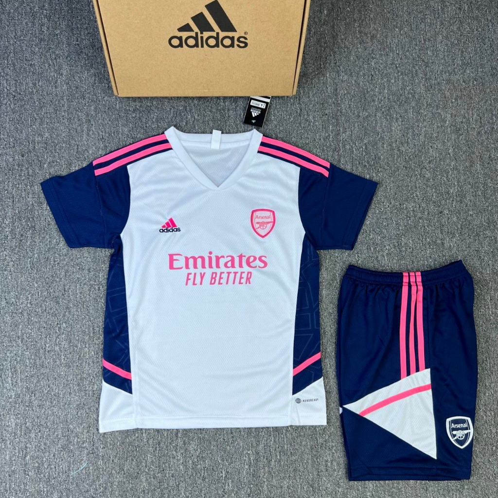 ÁO QUẦN BÓNG ĐÁ TRẺ EM CÂU LẠC BỘ ARSENAL-VẢI GAI THÁI CAO CẤP