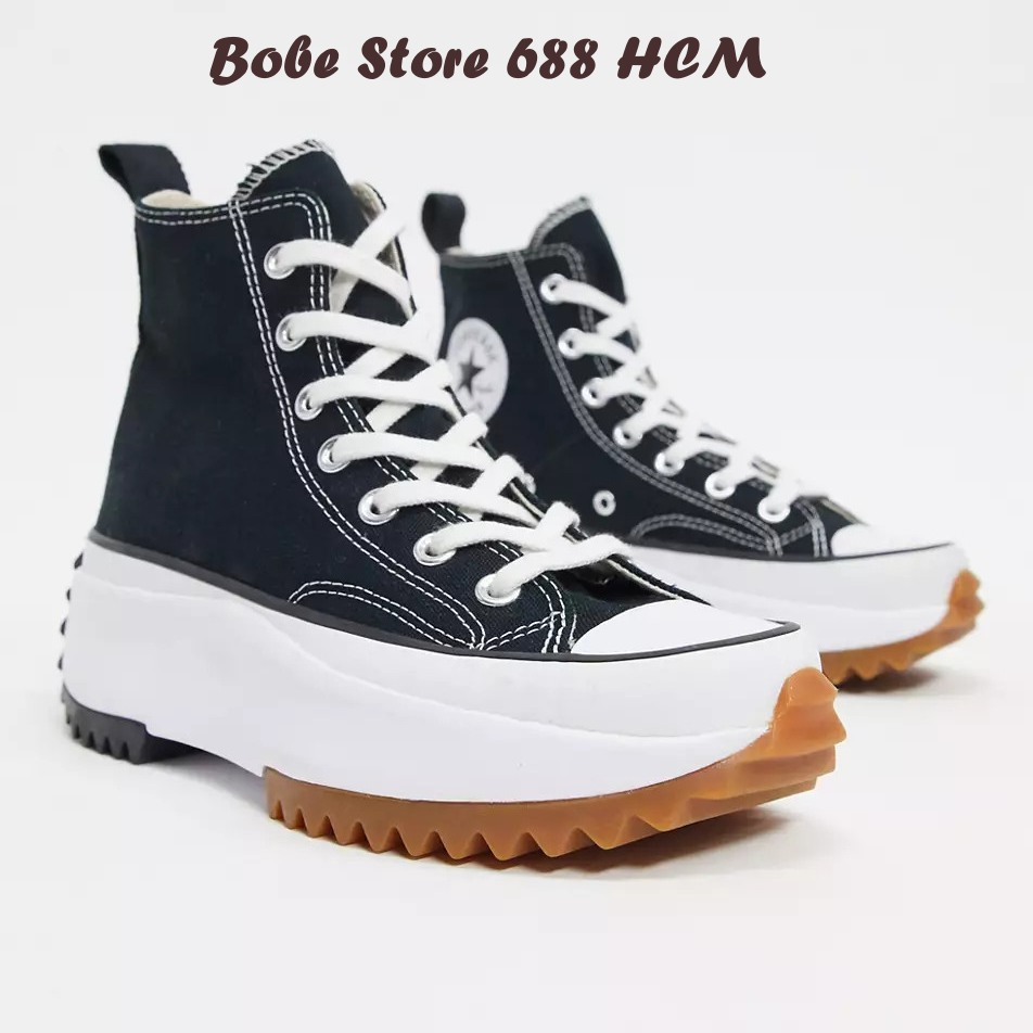 Giày Sneaker converse run star hike black