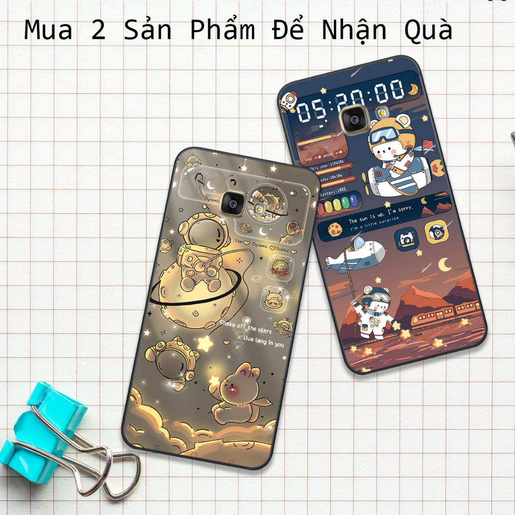 Ốp Samsung A3 2016 / A5 2016 / A7 2016 in hình họa tiết phi hành gia chibi 3d đẹp hot trend