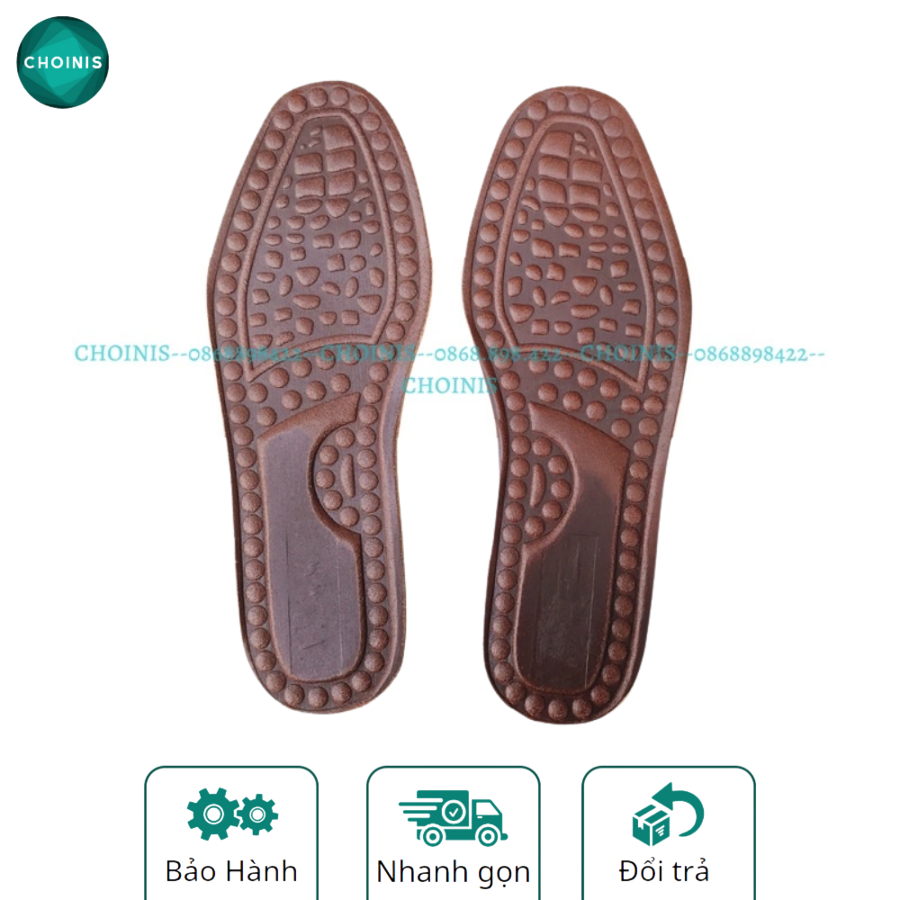 Lót giày doanh nhân làm từ da bò 100% vân masa chân thoải mái choinis free size