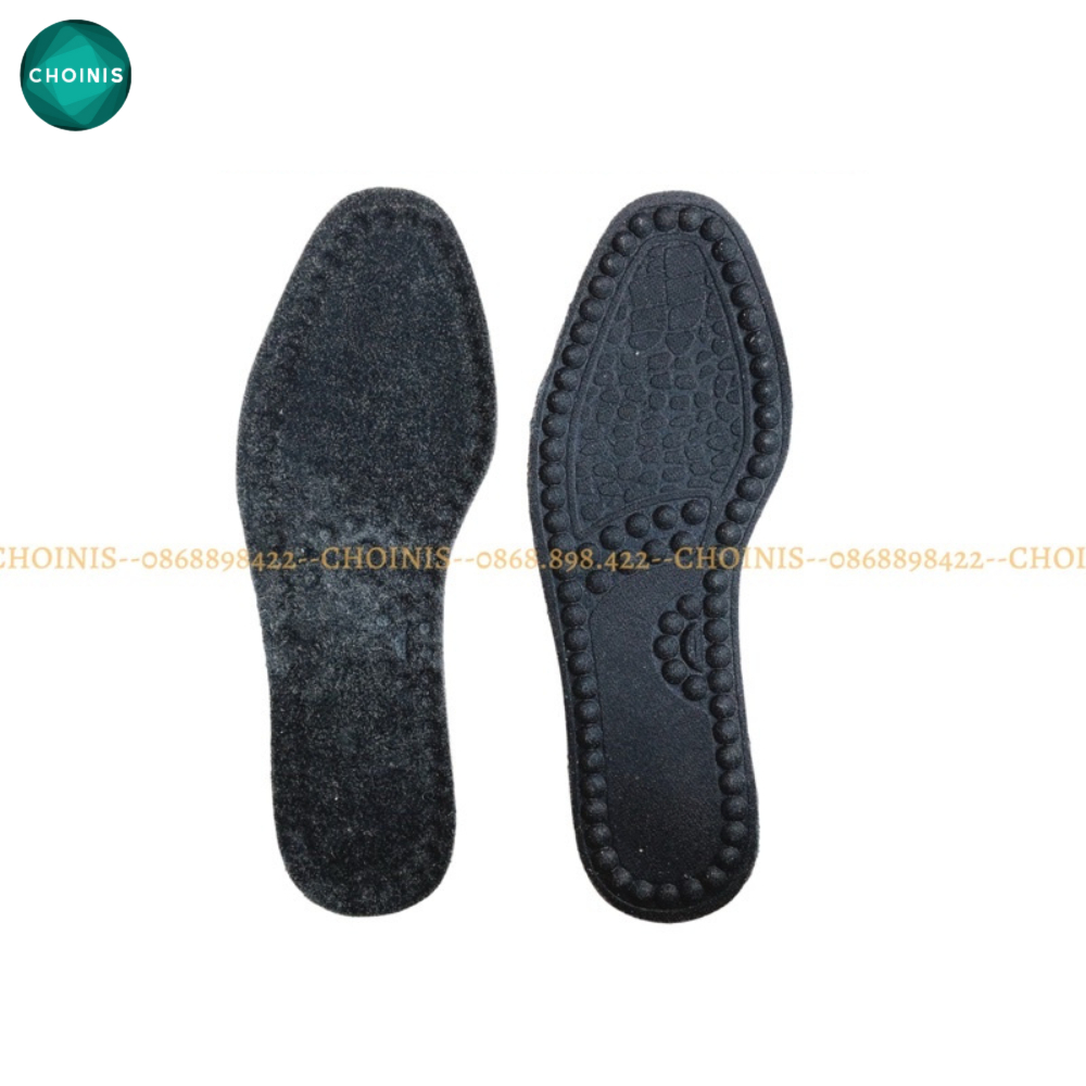 Lót giày doanh nhân làm từ da bò 100% vân masa chân thoải mái choinis free size