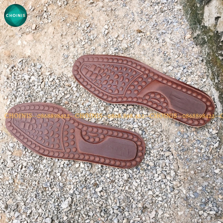 Lót giày doanh nhân làm từ da bò 100% vân masa chân thoải mái choinis free size