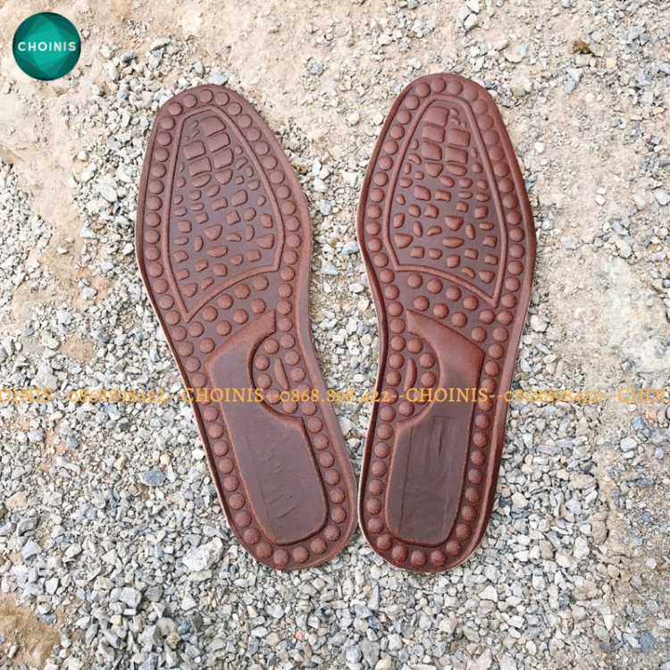 Lót giày doanh nhân làm từ da bò 100% vân masa chân thoải mái choinis free size