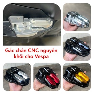 Gác chân Vespa CNC full nhôm kiểu dáng biker