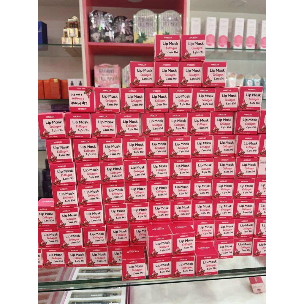 Mặt nạ ủ môi lựu ANGELUX Lip Day Night Mask