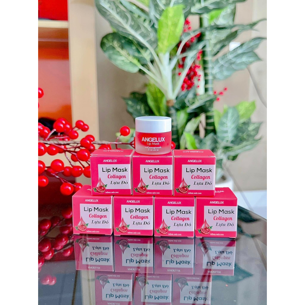 Mặt nạ ủ môi lựu ANGELUX Lip Day Night Mask