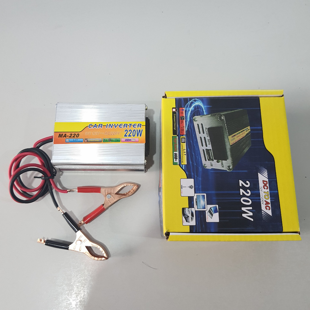 Sóng Sin Inverter DC 12V Sang AC 220V Điện Áp 220W/500W/2000W Biến Điện Năng Lượng Mặt Trời xe Inverter