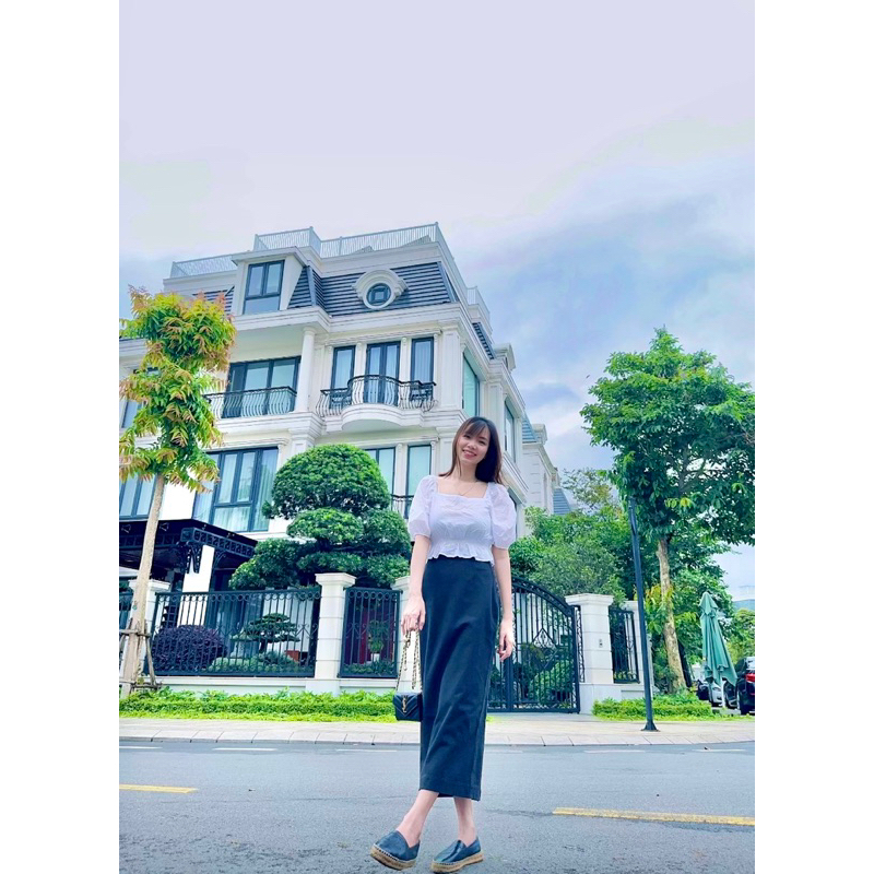 Chân váy bò Uniqlo chính hãng