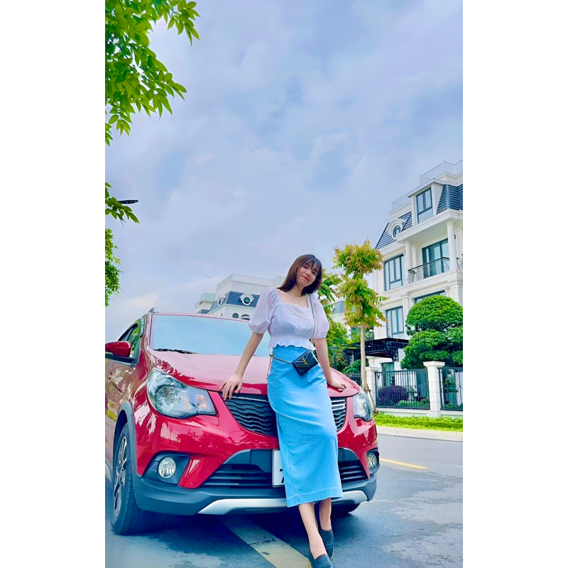 Chân váy bò Uniqlo chính hãng