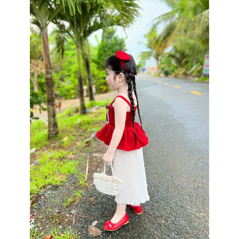 Sét quần suông + áo 2 dây bé gái