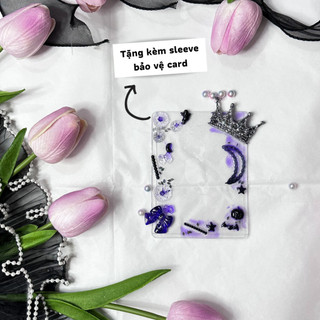 Toploader Resin trang trí sẵn, trang trí card idol sẵn thẻ bảo vệ card