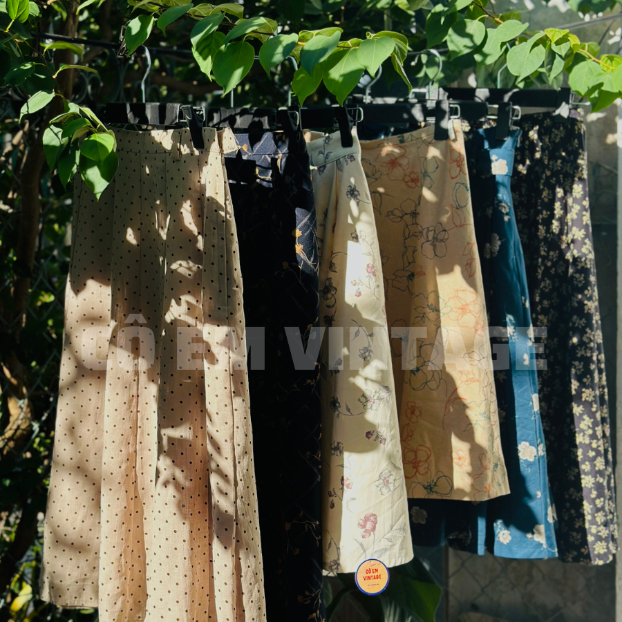 CHÂN VÁY DÀI NHẬT HÀN - PONG CÁCH VINTAGE - 2HAND - CÔ EM VINTAGE