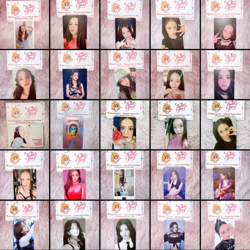 COMBO ẢNH CARD JISOO BLACKPINK 🐰 - Part. 2