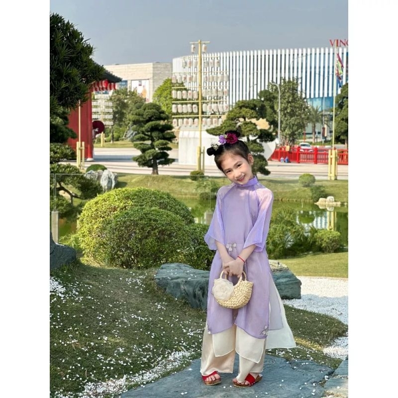 😍 Sét áo dài mẹ bé cao cấp đẹp sang chảnh hàng thiết kế đẹp mềm mại ảnh thật 100% . Áo dài truyền thống giá rẻ