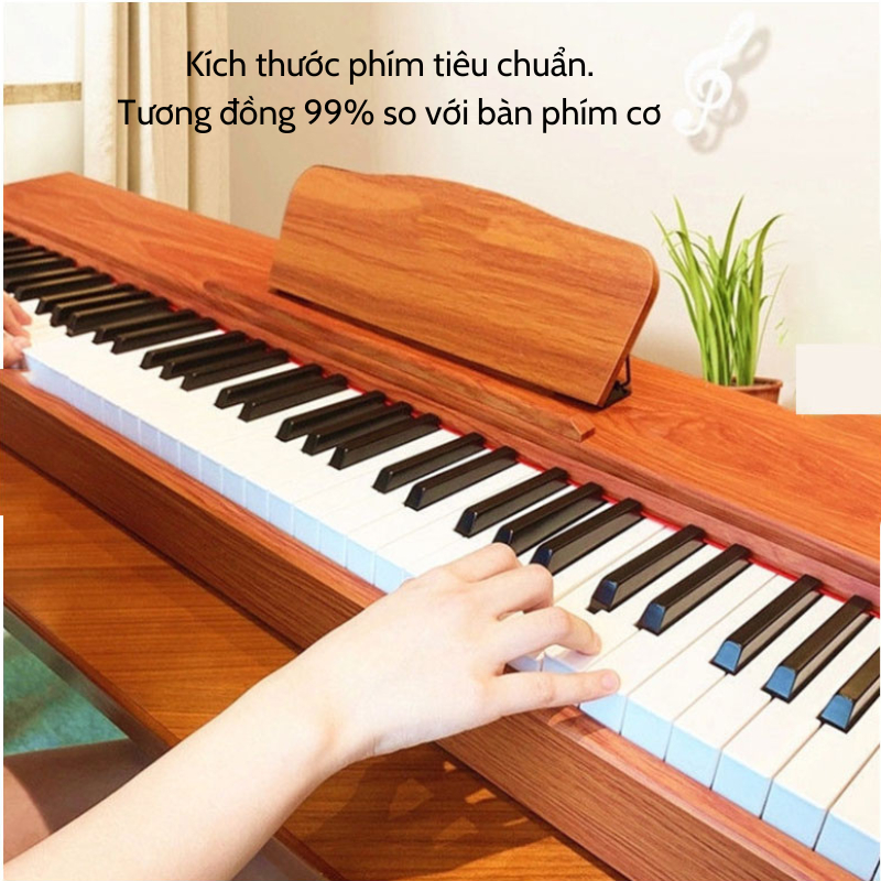 Đàn Piano Điện Tử Gỗ Đàn Organ 88 Phím Tiêu Chuẩn Có Kèm Pedal  Âm Thanh Chân Thực Có Kết Nối Cổng USB MIDI