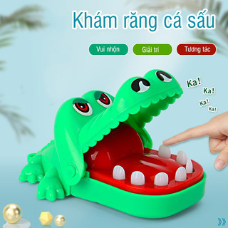 Đồ chơi khám răng cá sấu cắn tay size lớn