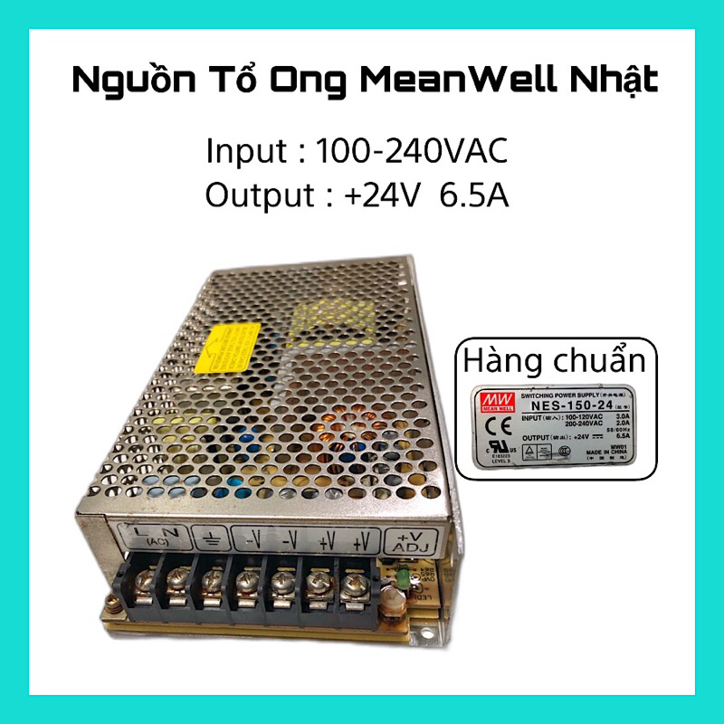Nguồn Tổ Ong Meanwell +24V 6.5A Nhật Bãi