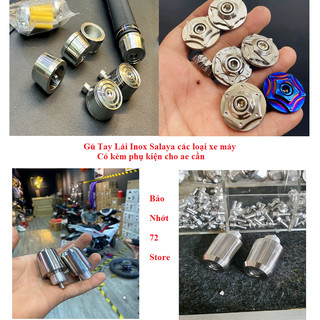 Combo Gù tay lái inox Salaya + bao Tay mẫu TBT