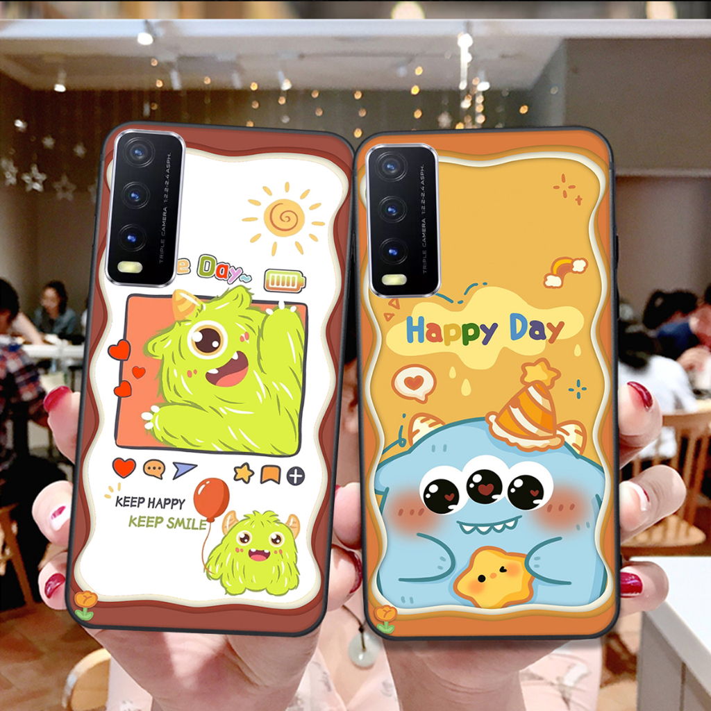 Ốp Vivo Y20 / Y20S / Y12S / V20 in hình họa tiết monsterr siêu dễ thương cute đẹp hot trend