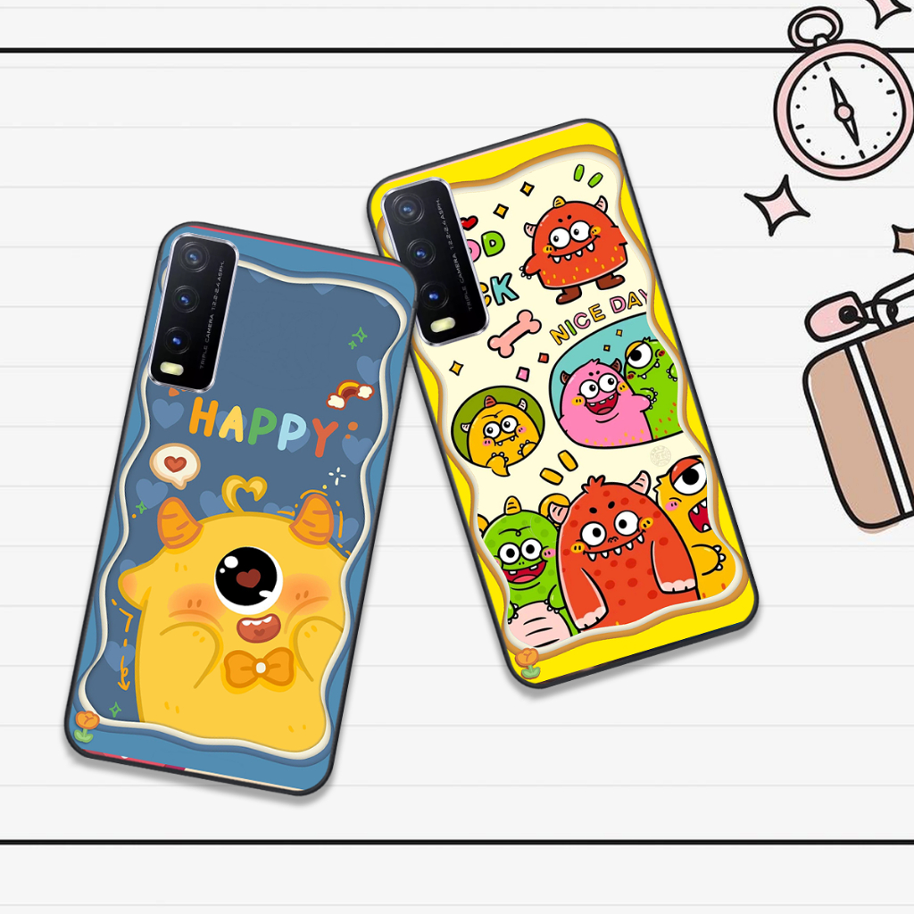 Ốp Vivo Y20 / Y20S / Y12S / V20 in hình họa tiết monsterr siêu dễ thương cute đẹp hot trend