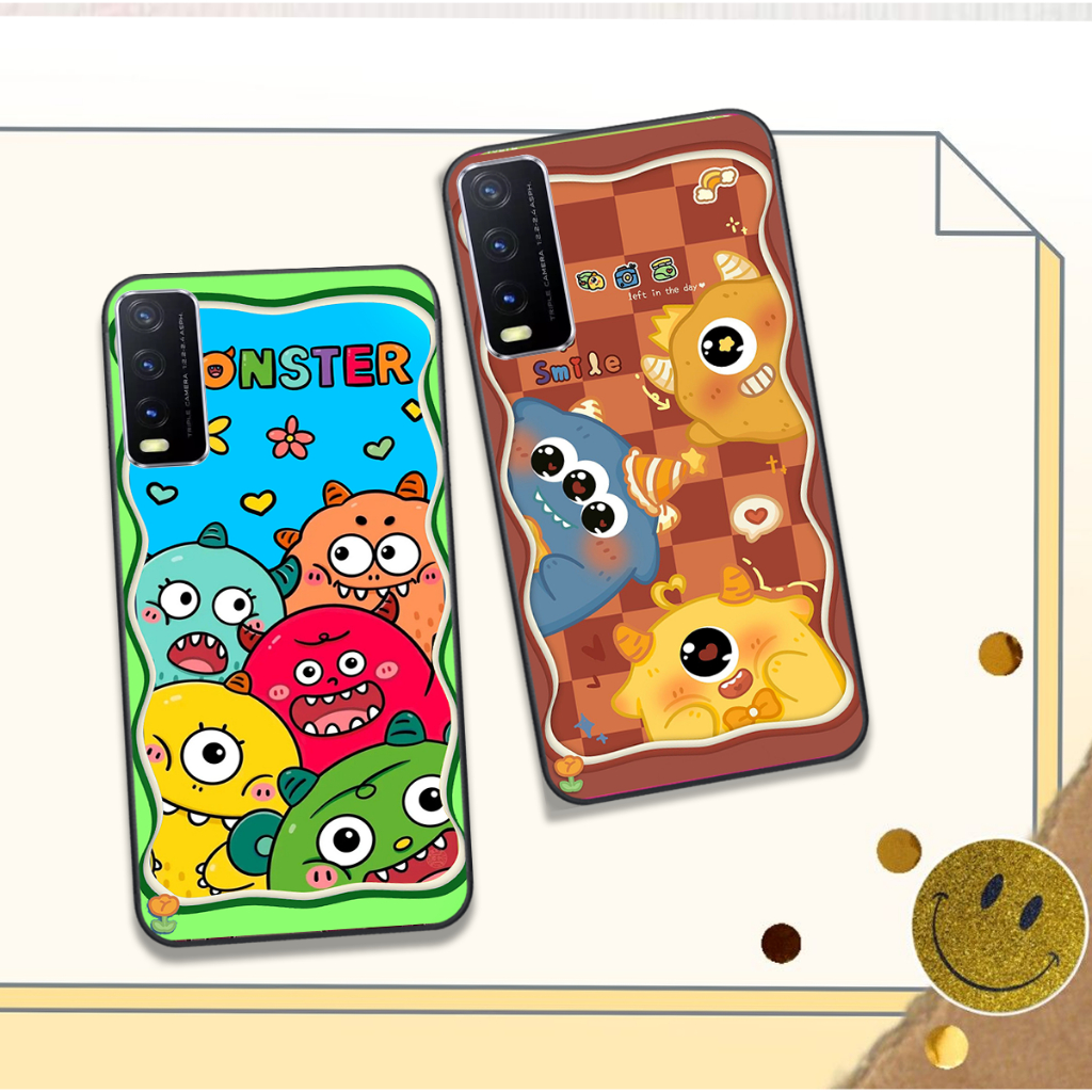 Ốp Vivo Y20 / Y20S / Y12S / V20 in hình họa tiết monsterr siêu dễ thương cute đẹp hot trend