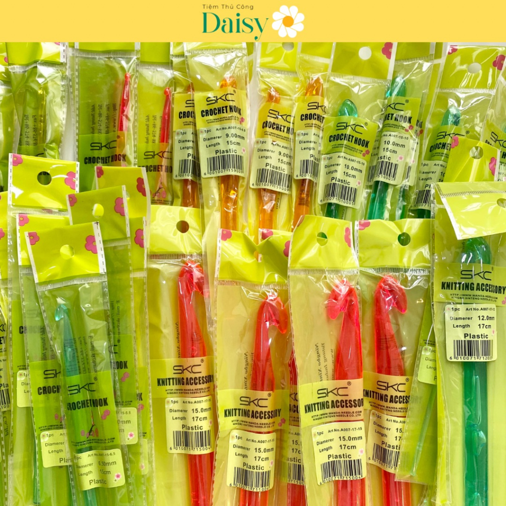 Kim Móc Len SKC Nhựa Trong Suốt Size 3mm- 15mm