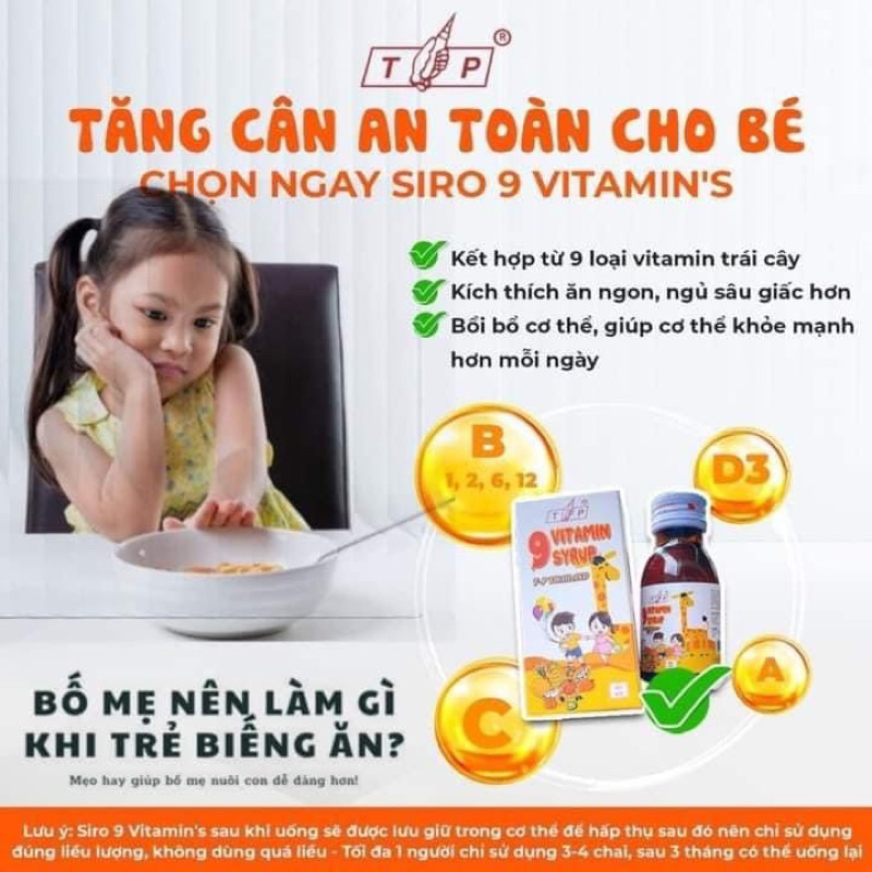 Siro 9 Vitamin tăng cân TP Thái Lan