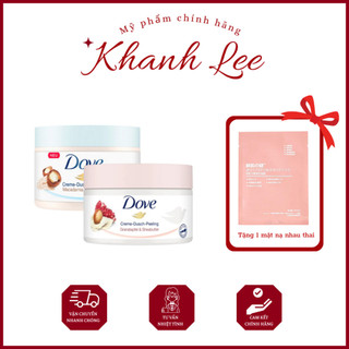 Tẩy Da Chết Dove Exfoliating Body Polish Đức 225ml - Tẩy Tế Bào Chết Giúp Dưỡng Da Trắng Mịn Màng Macca & Lựu