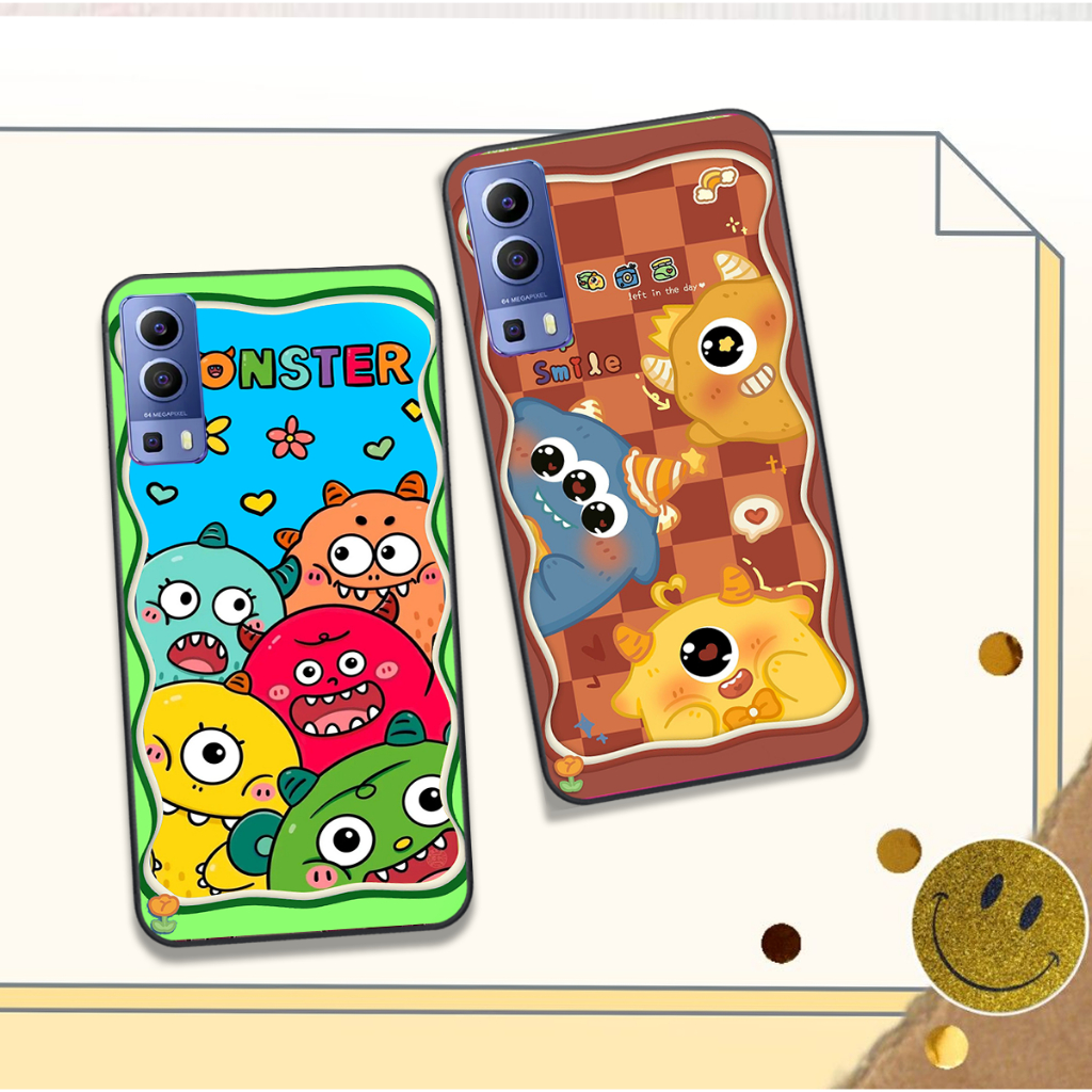 Ốp Vivo Y72 5G / Y51 2020 / Y53S in hình họa tiết monsterr siêu dễ thương cute đẹp hot trend