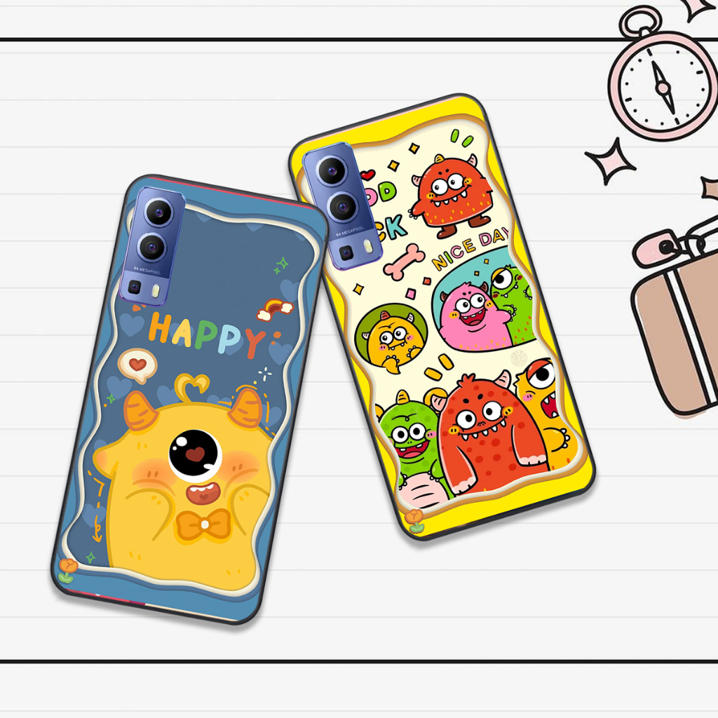 Ốp Vivo Y72 5G / Y51 2020 / Y53S in hình họa tiết monsterr siêu dễ thương cute đẹp hot trend