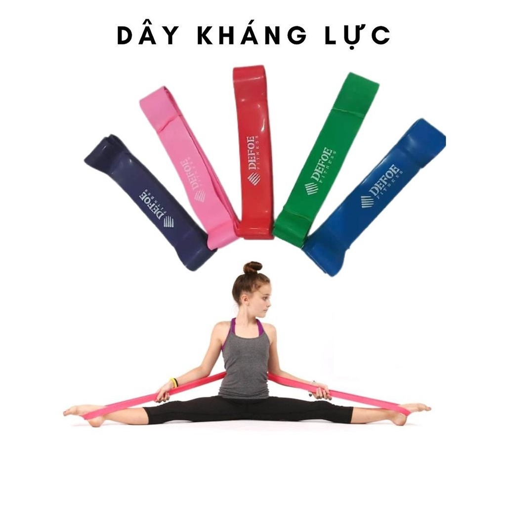 Dây Xoạc Cao Su DEFOE FITNESS Hỗ Trợ Mở Khớp Tập Yoga