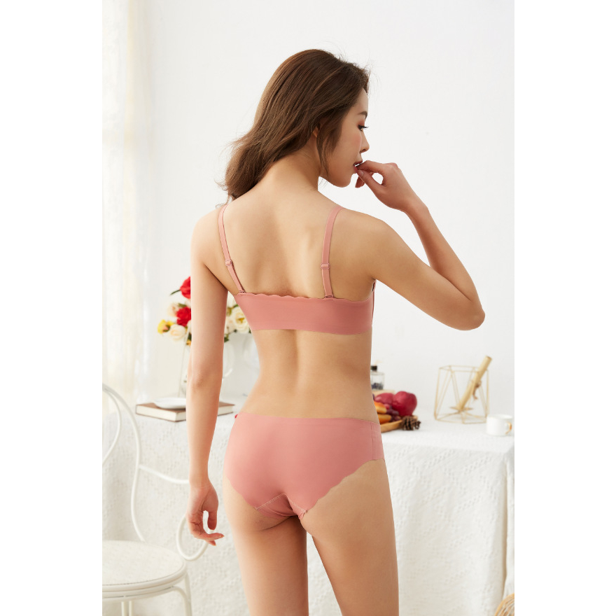 Áo ngực tai mèo thun lạnh mút vừa không gọng cài trước đáng yêu cho phái đẹp NANGEVA ms269