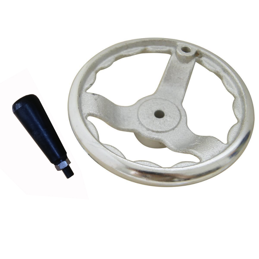 Tay vô lăng quay gang mạ Crom hàng mới đẹp Fi 60-150mm
