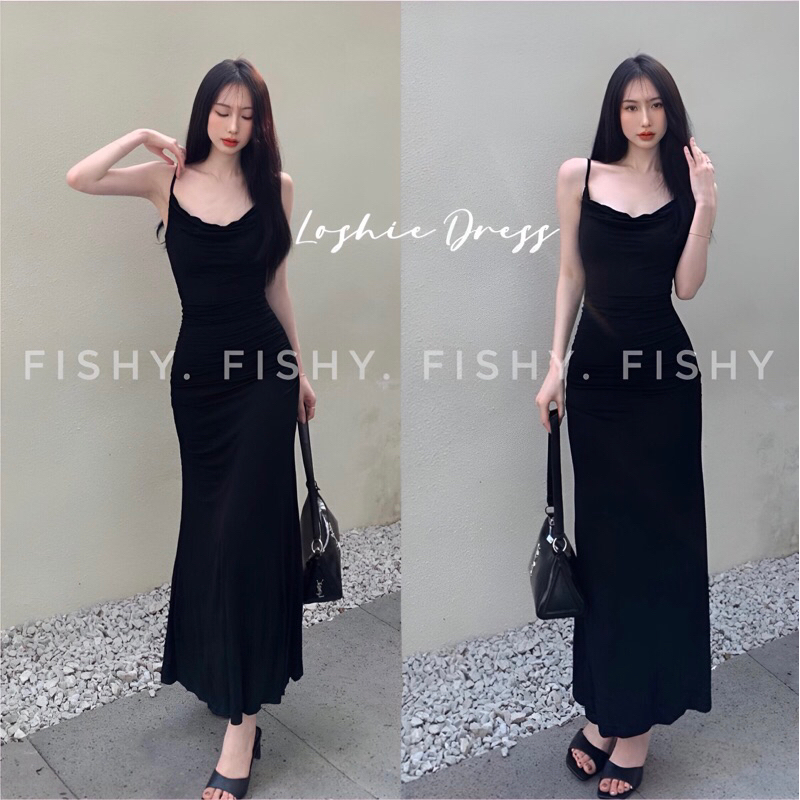 (ẢNH THẬT+THIẾT KẾ SỐ ĐO) Đầm Hai Dây Lụa Nữ Dáng Dài Ngắn Nhiều Màu Đơn Giatn Loshie Dress Dành Cho Nữ DB. FISHY | BigBuy360 - bigbuy360.vn