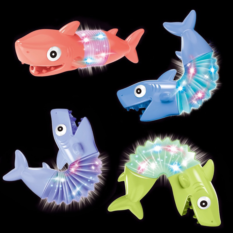 Thú Lò Xo Kéo Dài Thu Gọn Có Đèn Mẫu Khủng Long/Cá Mập/Cá Heo Cute Giảm Stress