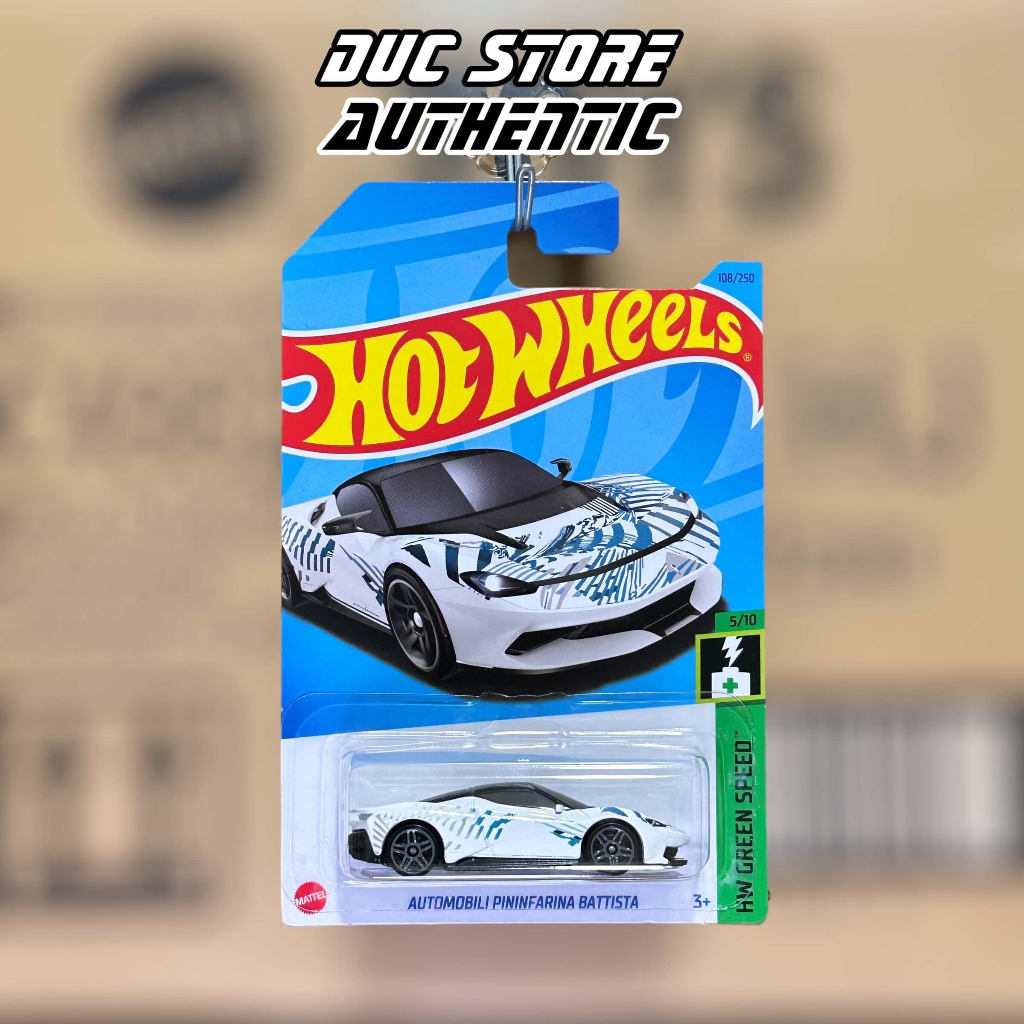 Ducstore.vn Xe mô hình HKK22 Hot Wheels Automobili Pininfarina Battista - Bianco Sestriere
