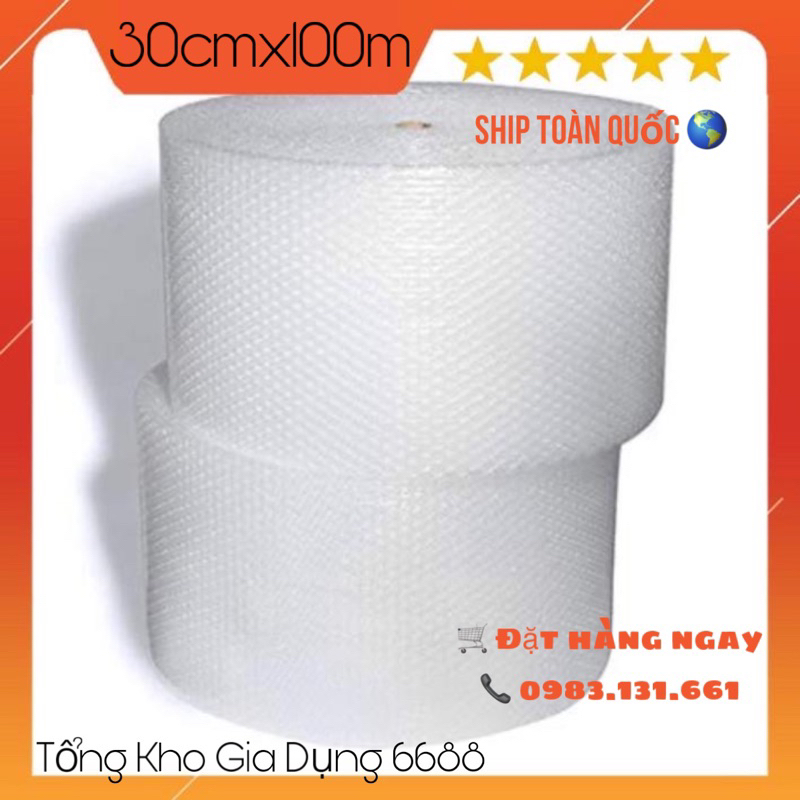 ⚡️Cuộn Bóng Khí - xốp nổ - Gói hàng - Bọc hàng khổ 20cmx100m và 30cmx100m