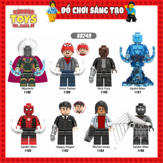 Xếp hình Minifigure Spider-Man Far From Home : Người Nhện Xa Nhà - Đồ Chơi Lắp Ghép Sáng Tạo - XINH X0249