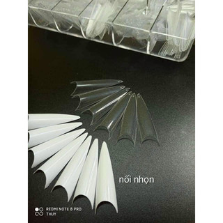 Móng nối HSM chính hãng phom nhọn - Túi 500 móng nhựa dẻo đủ size