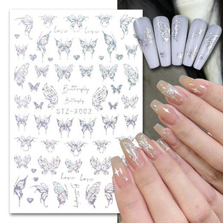 Sticker bứm laze siêu đẹp trang trí dán móng tay nail siêu đẹp